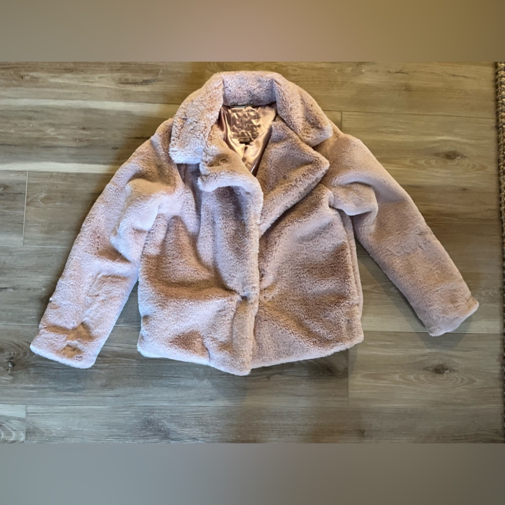 Cozy Pink Faux Fur Jacket